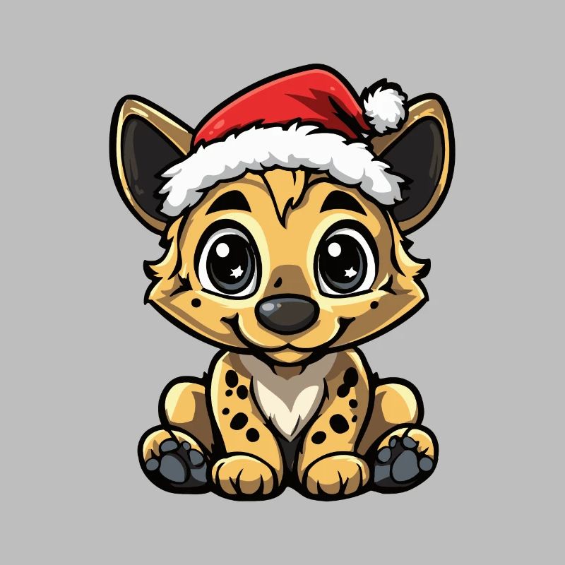Hyène Noël mignon