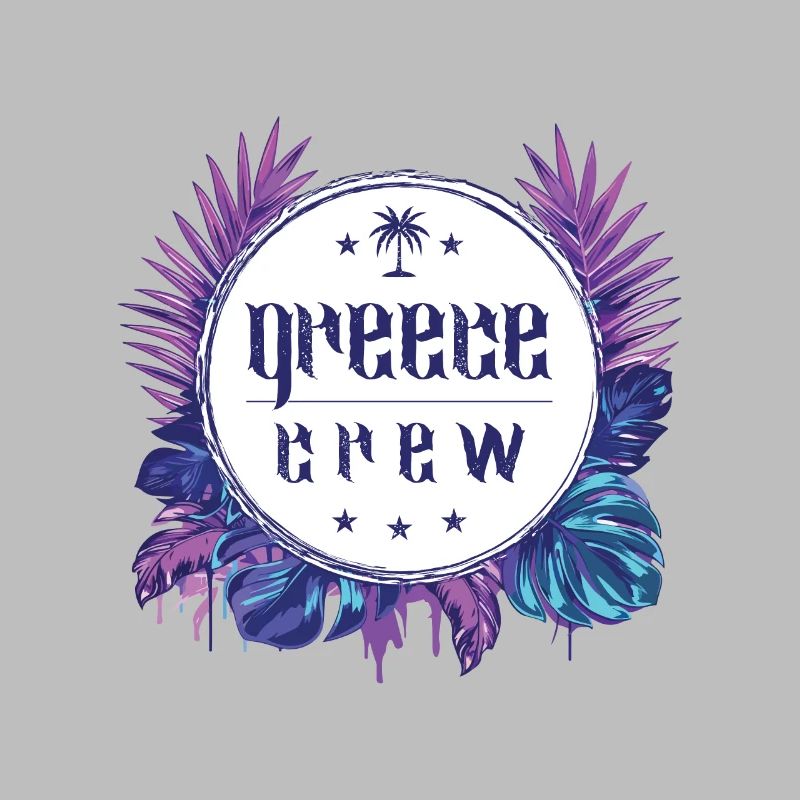 Grèce Crew Coloré