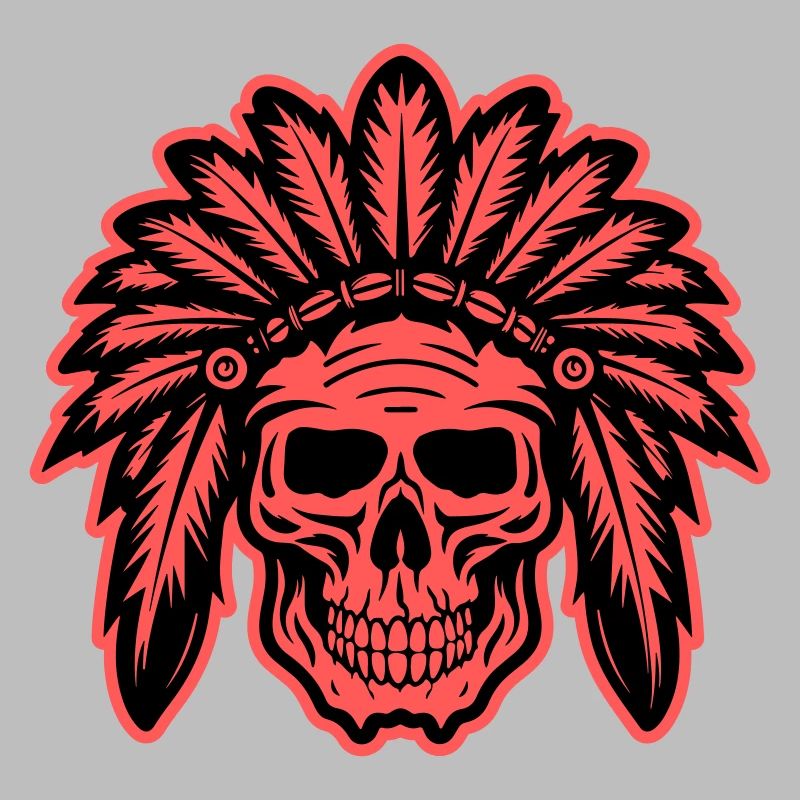 Apache Indianer Häuptling Totenkopf