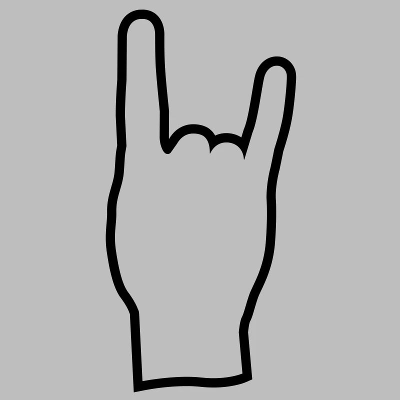 Rock and roll hand de