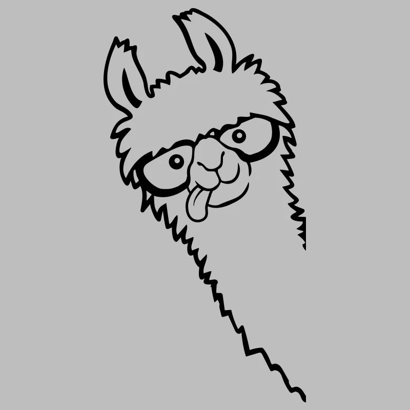 Horn glasses Nerd Lama