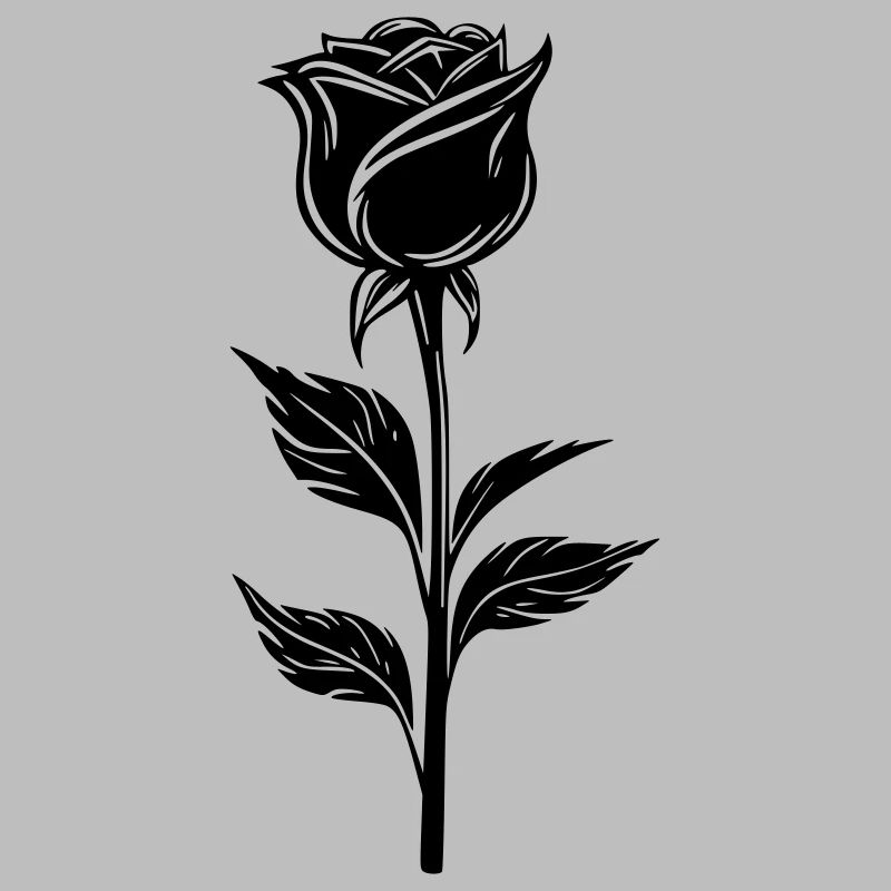 Schlichtes Rosendesign