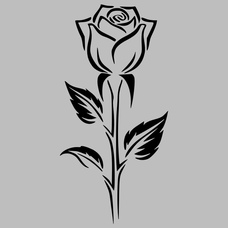 Conception simple d’un logo rose