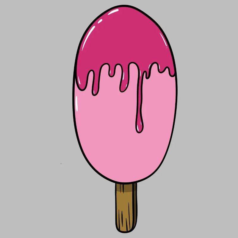 Eis | Pink Eiscreme | Eis am Stiel | Ice Cream