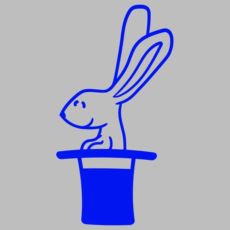 Lapin Chapeau Haut de forme Sorcier Lapin Sorcier Mignon