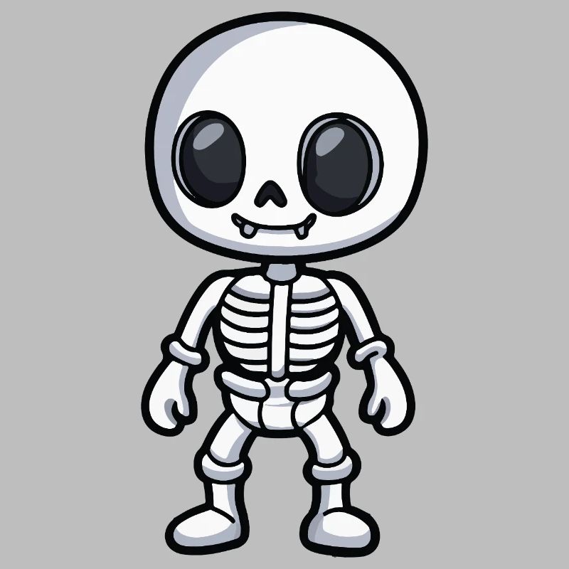 Skelett Halloween Comic
