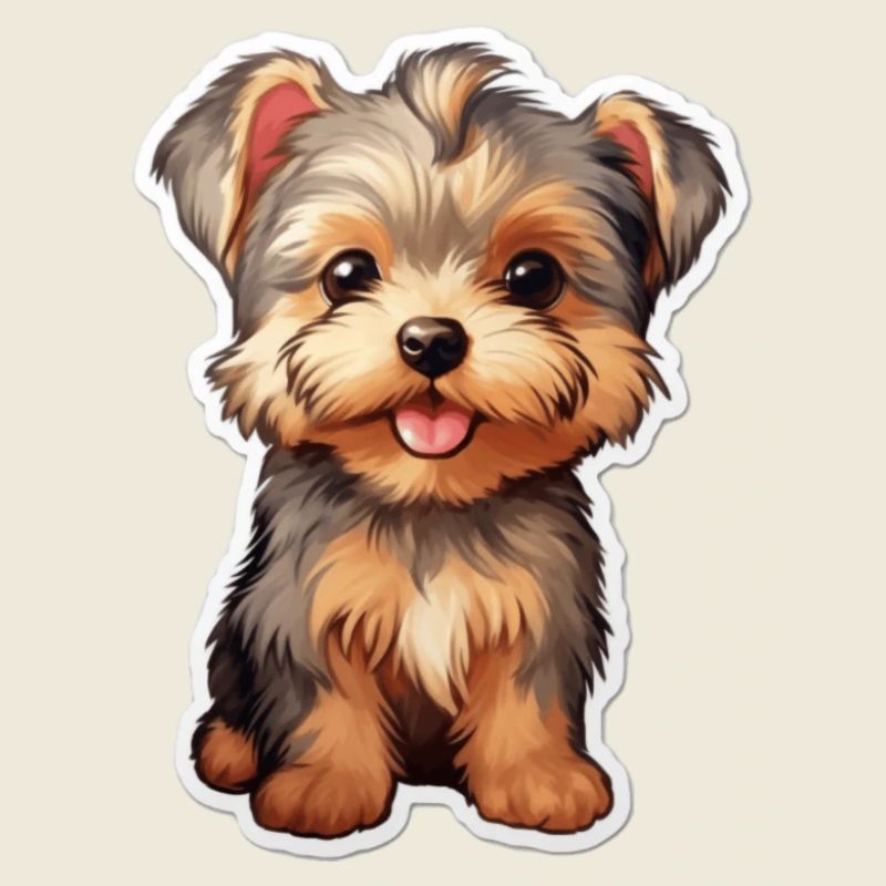 Mignon bébé Yorkshire Terrier Chien