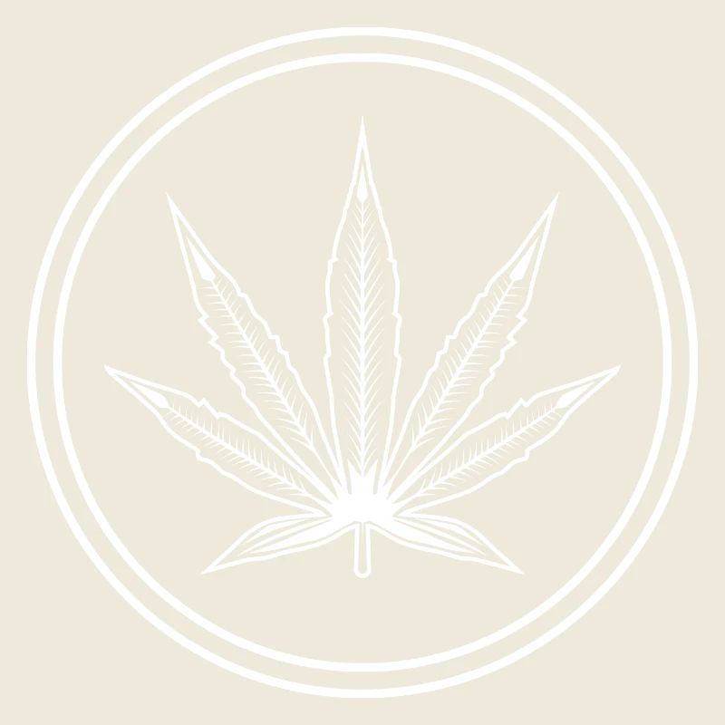 Hemp Leaf Icon Cannabis