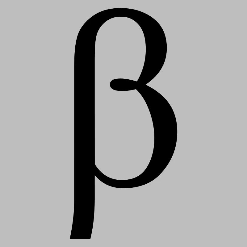 Beta griechischen Buchstaben