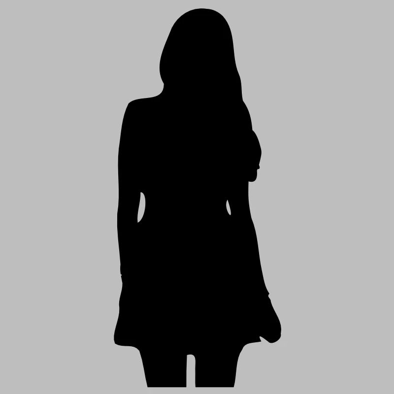 Modell Mädchen Silhouette