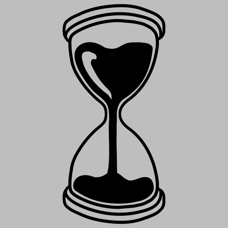 secondes verre sablier temps écoulé indicateur baisse