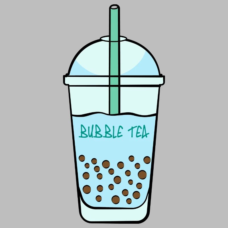 Ein plastik Becher Boba Tea Getränk Bubble Tea