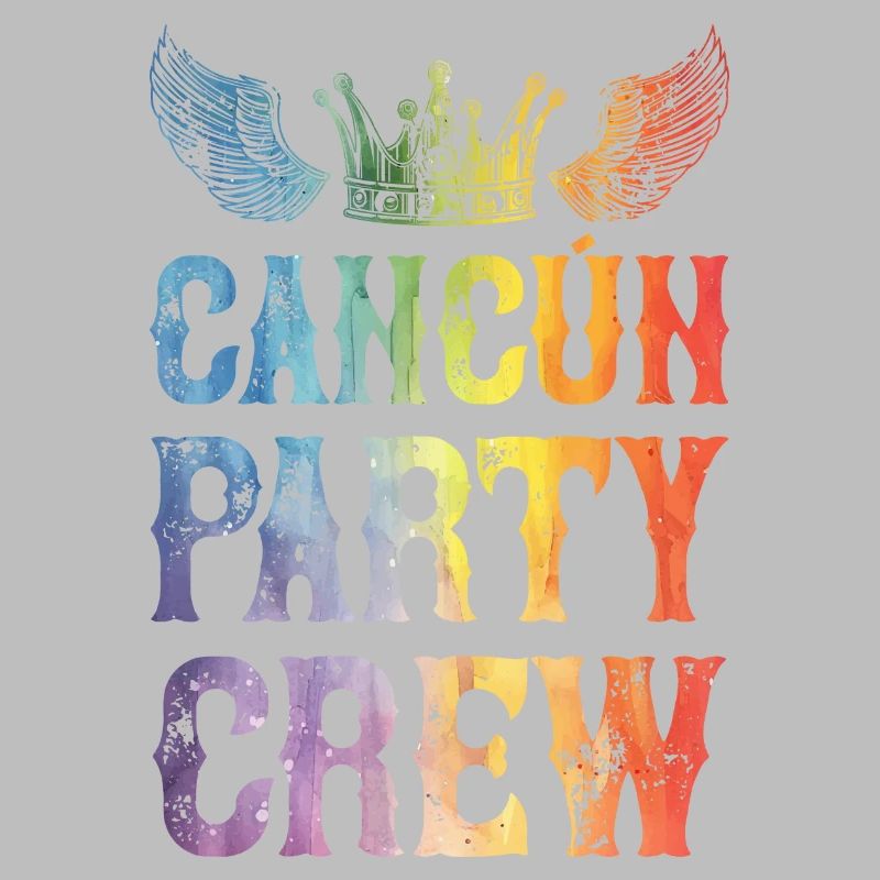 Cancun Party Crew Spruch