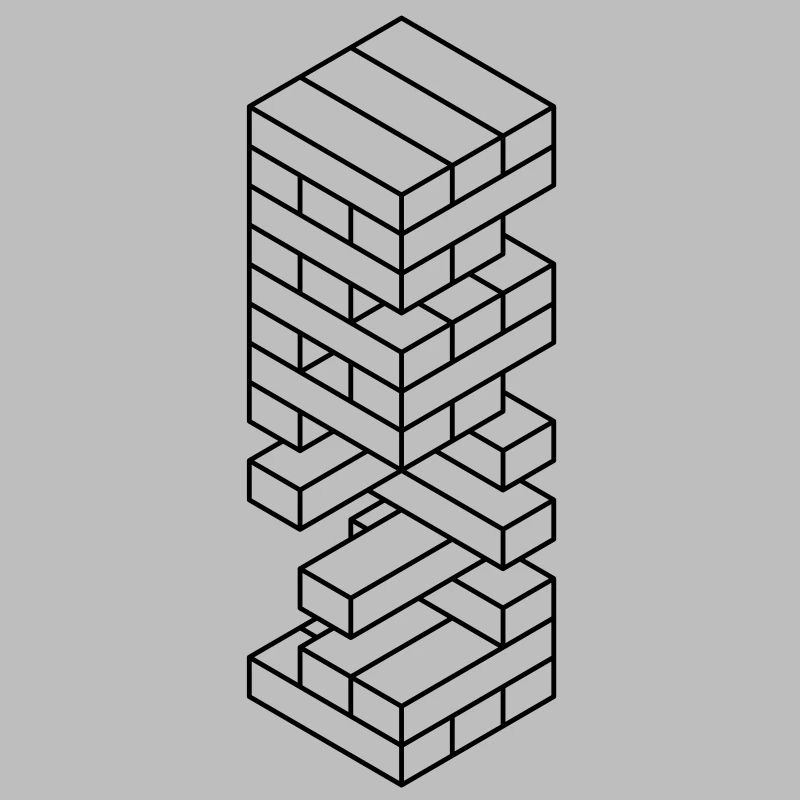 Des blocs de bois