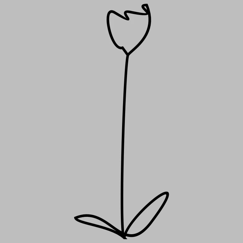 Tulipe - couleur design sélectionnable