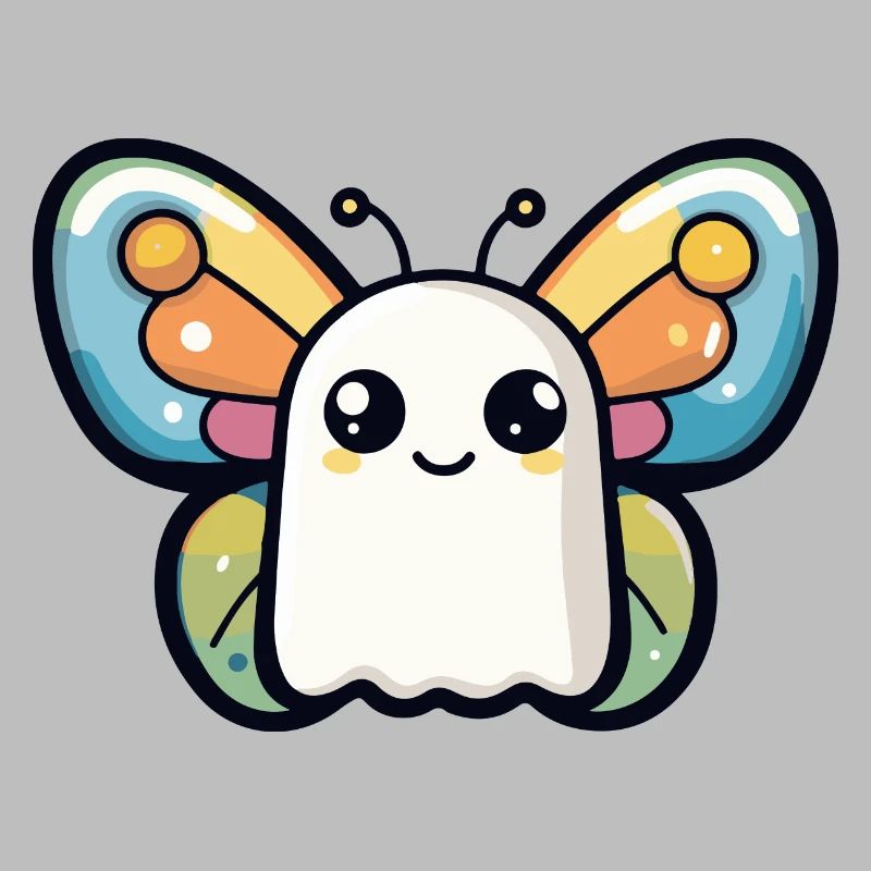 Butterfly Halloween Funny Ghost