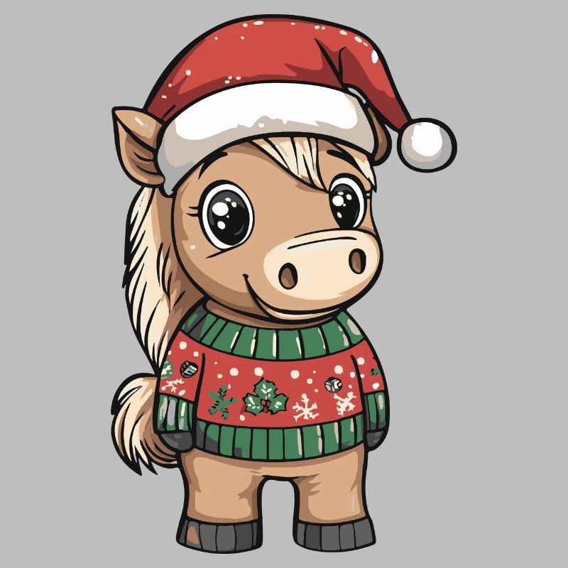 Pferd Weihnachten Comic