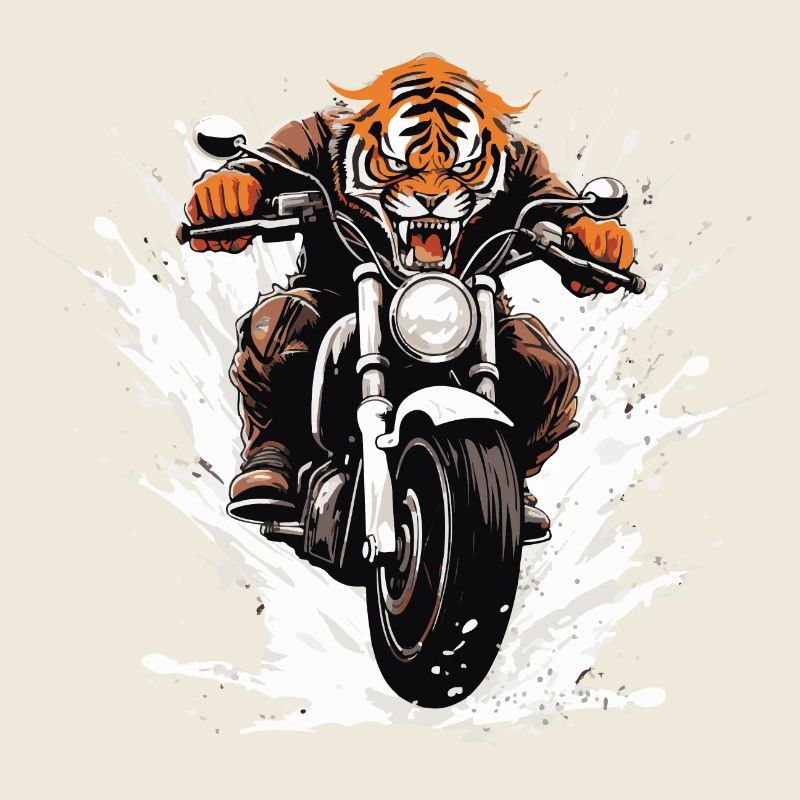 Tiger Motorrad Rider