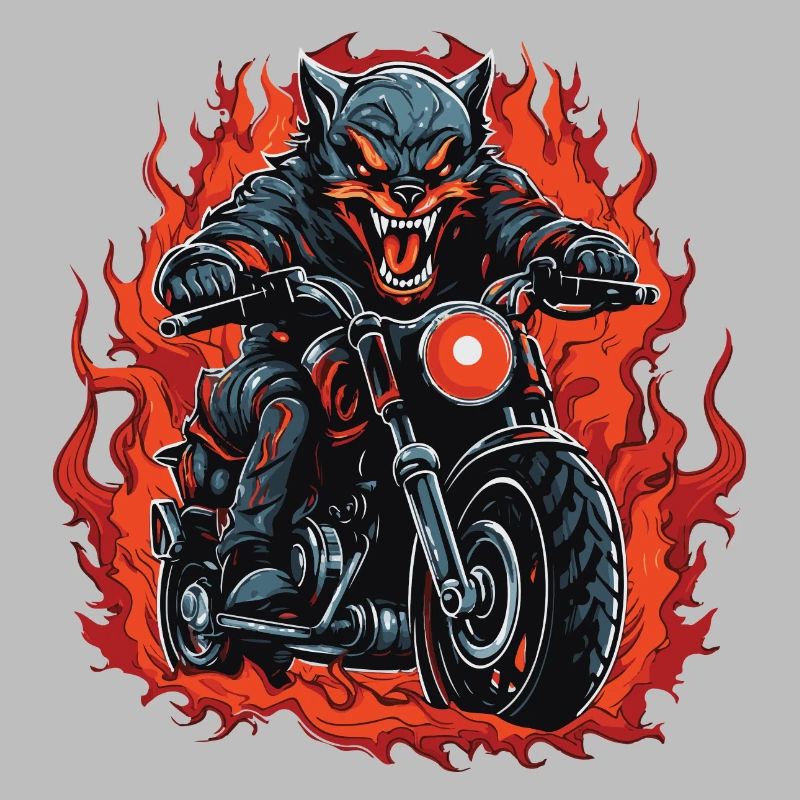 Motorrad Wolf Biker