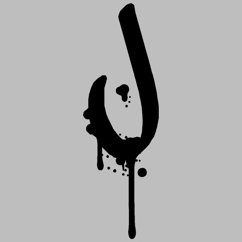 Graffiti J tombe Farbklex spray