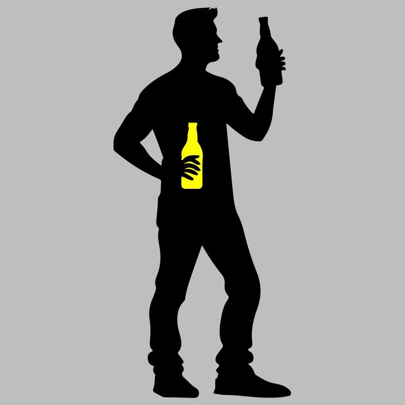 Bier Trinken Silhouette