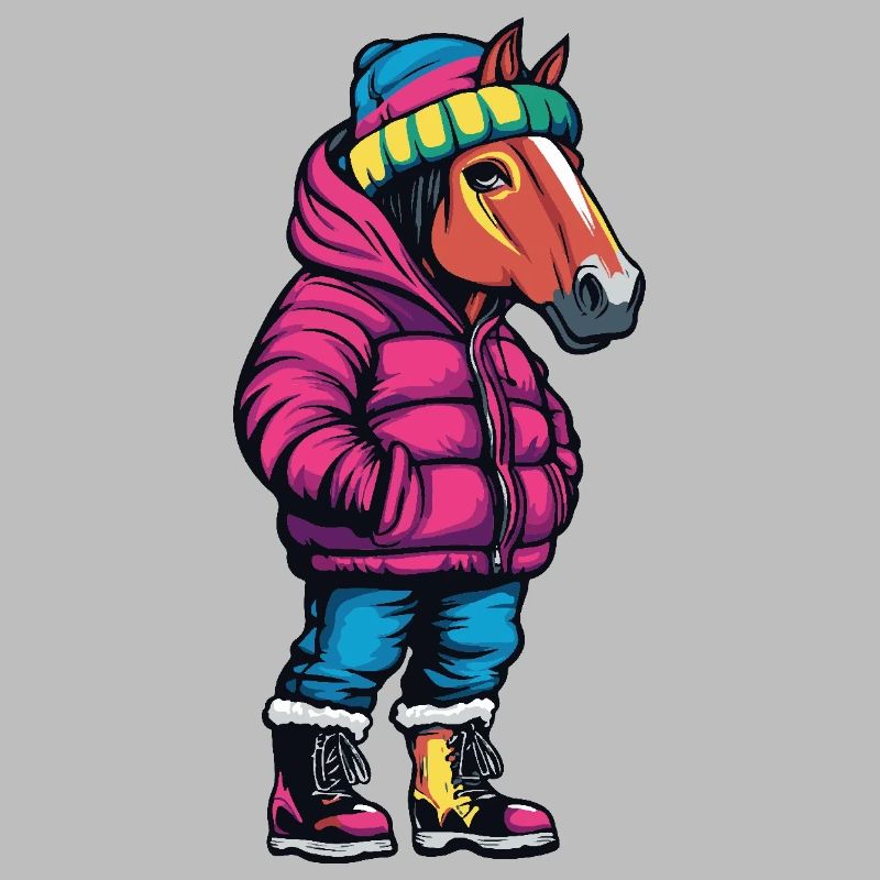 Cheval Drôle Hiver