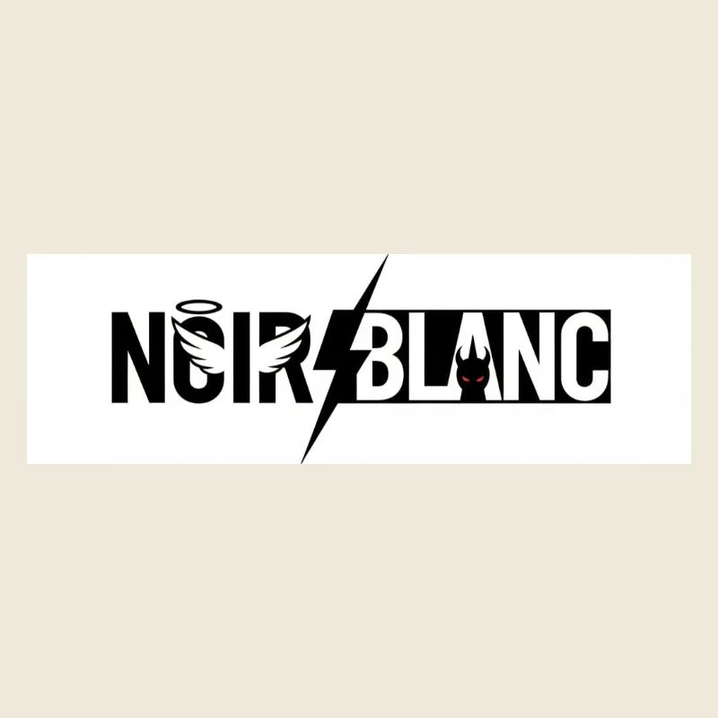 NoirBlanc Éclair Grafique – Logo Contraste