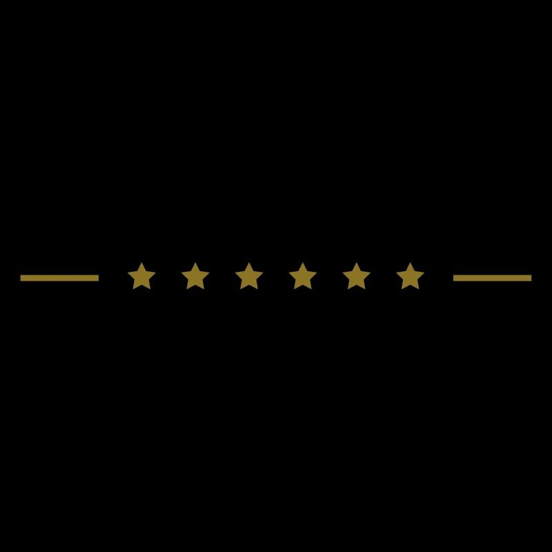 Noble decorative line with stars as underscore