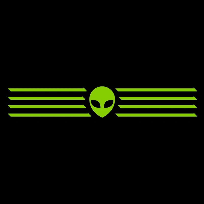 Linien Striche Alien Design