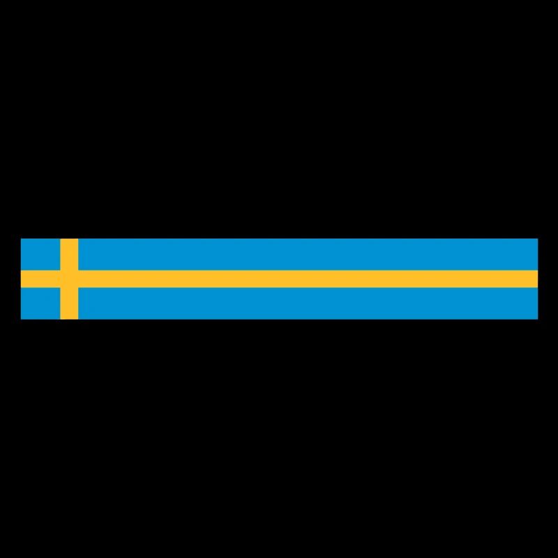 Schwedische Flagge lang