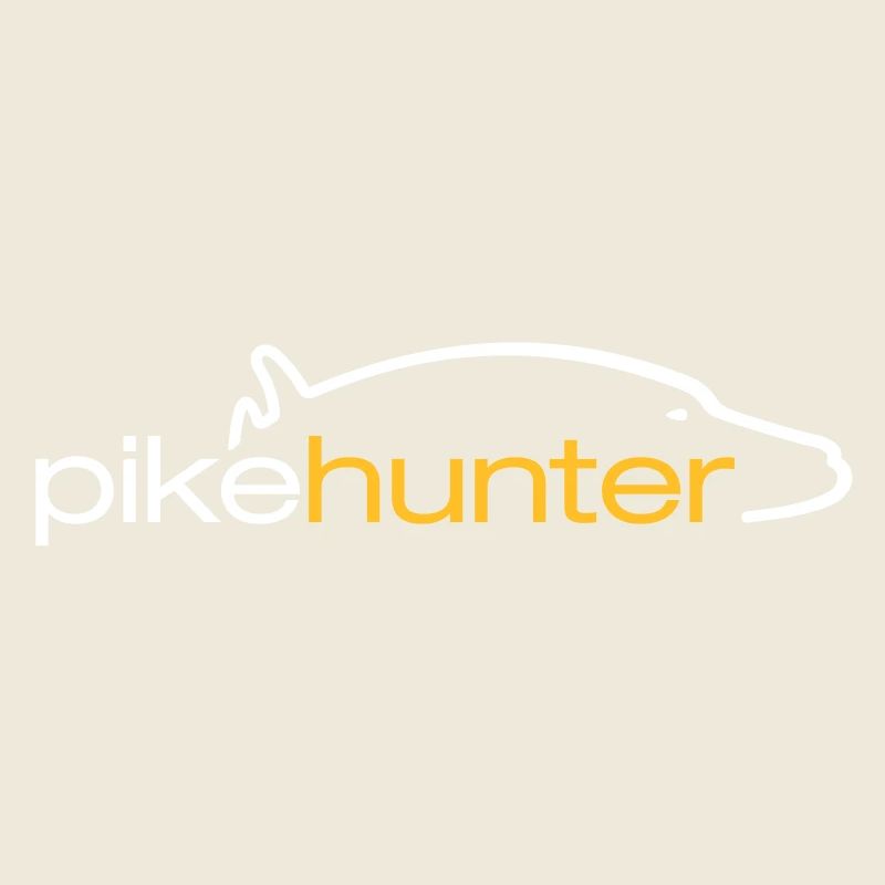 Pike Hunter-kleiner Logo-Branding