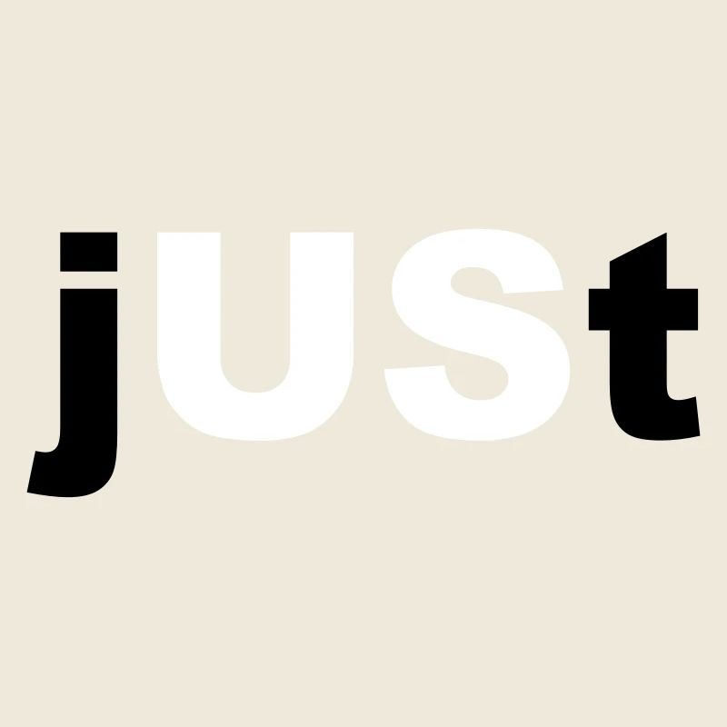 Cool "Just Us" design for him and her