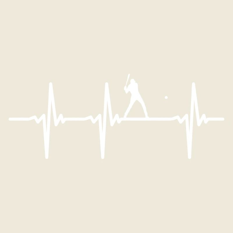Heartbeat for Baseball Vector