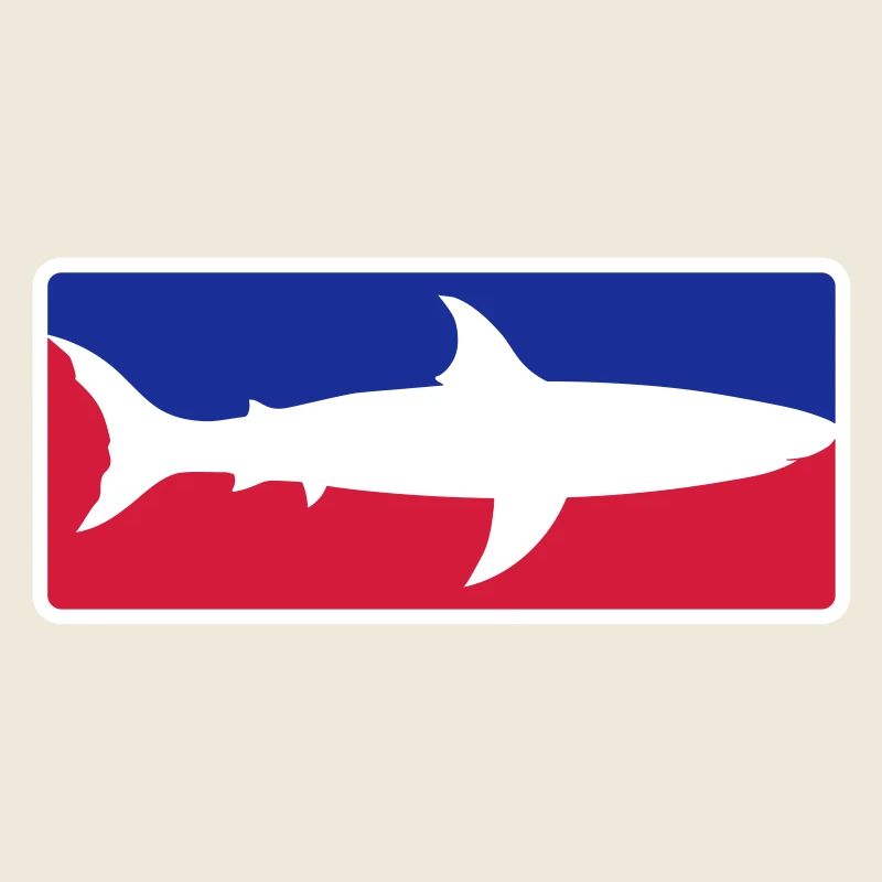 red blue sport shark button frame shield black sc
