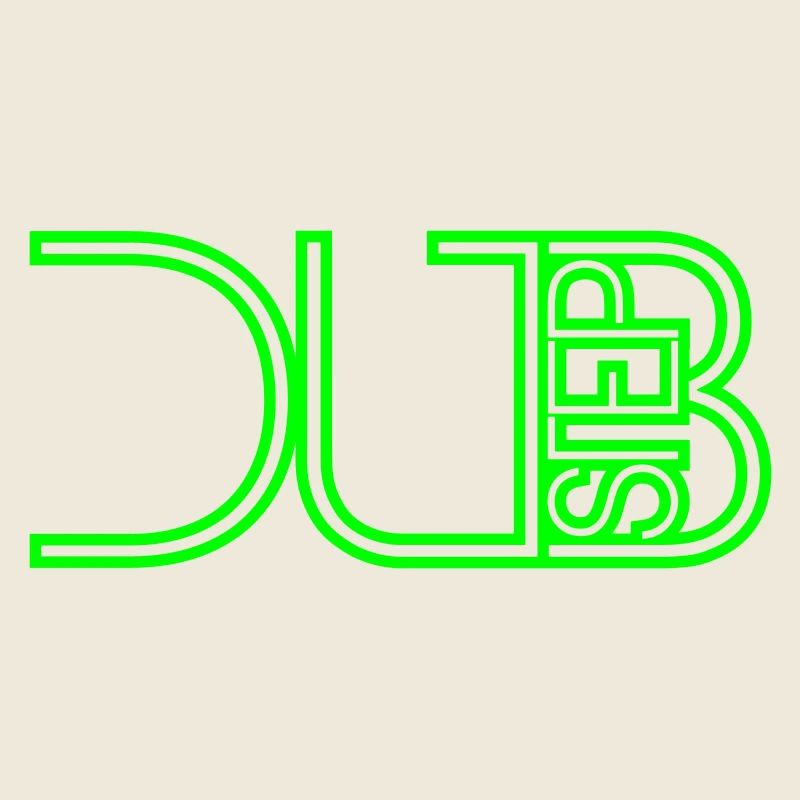Dub Step Techno Musik Cool DJ Party Club Text Logo