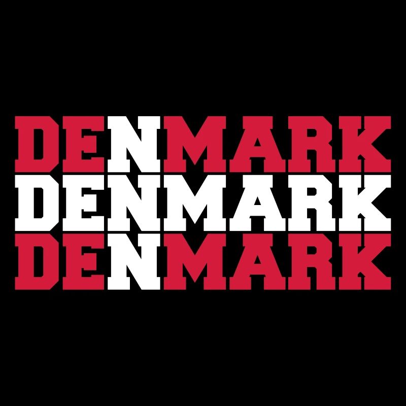 Denmark Danmark Flag Logo