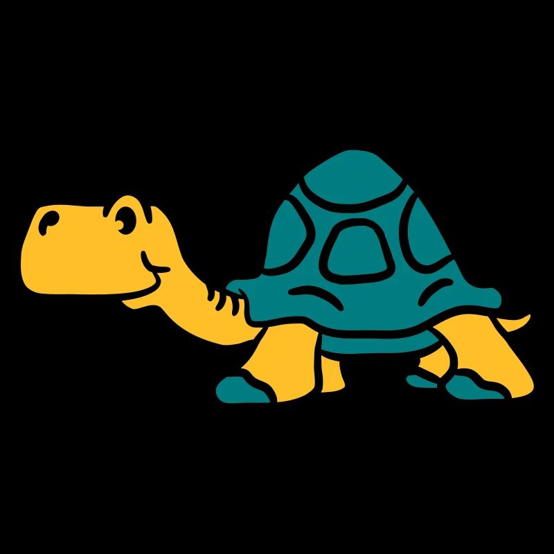 Vieille tortue de petit dessin animé