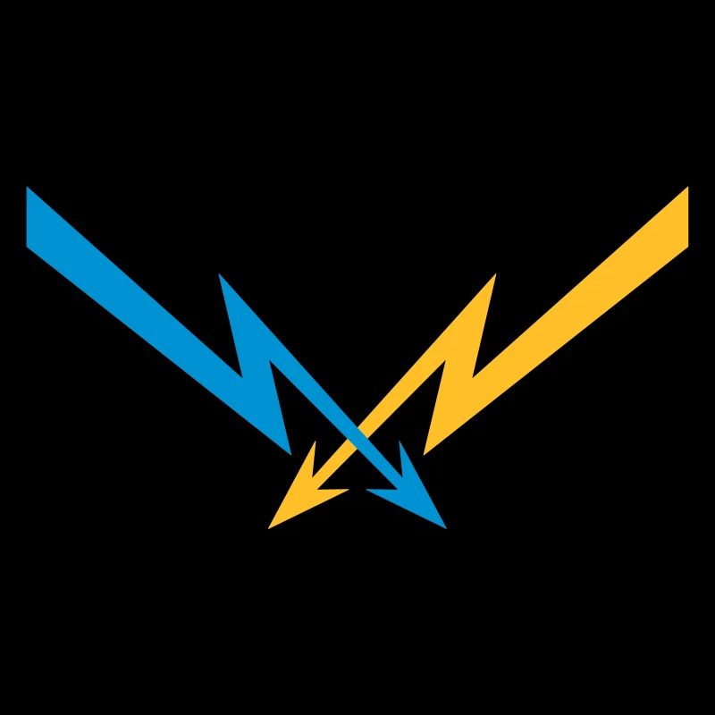 2 flashes motif courant électrique starkstro