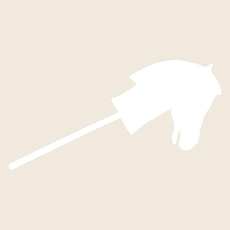 Cheval de loisir en blanc