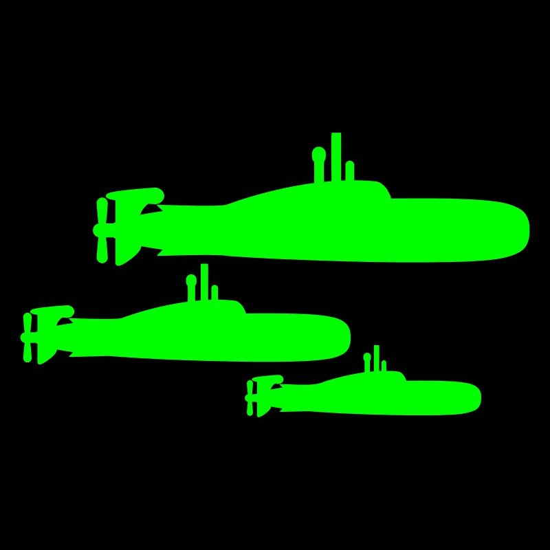 3 Submarines Fleet Three Squadrons Group Team Crew