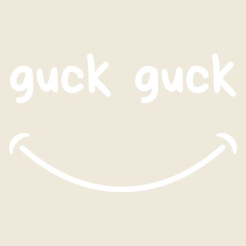 "Guck Guck" mit lächeln