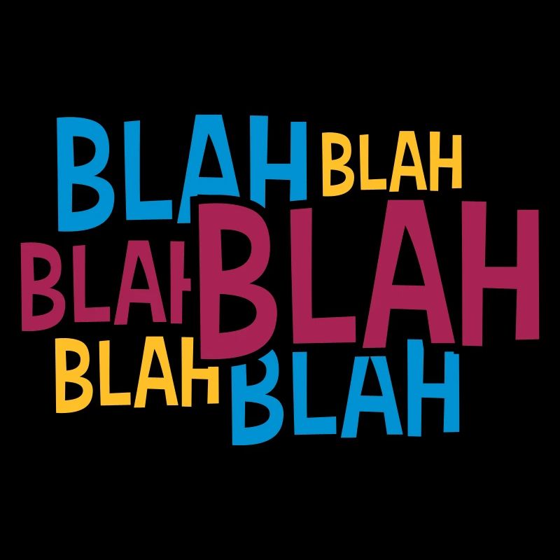 Comic Blah Colorful