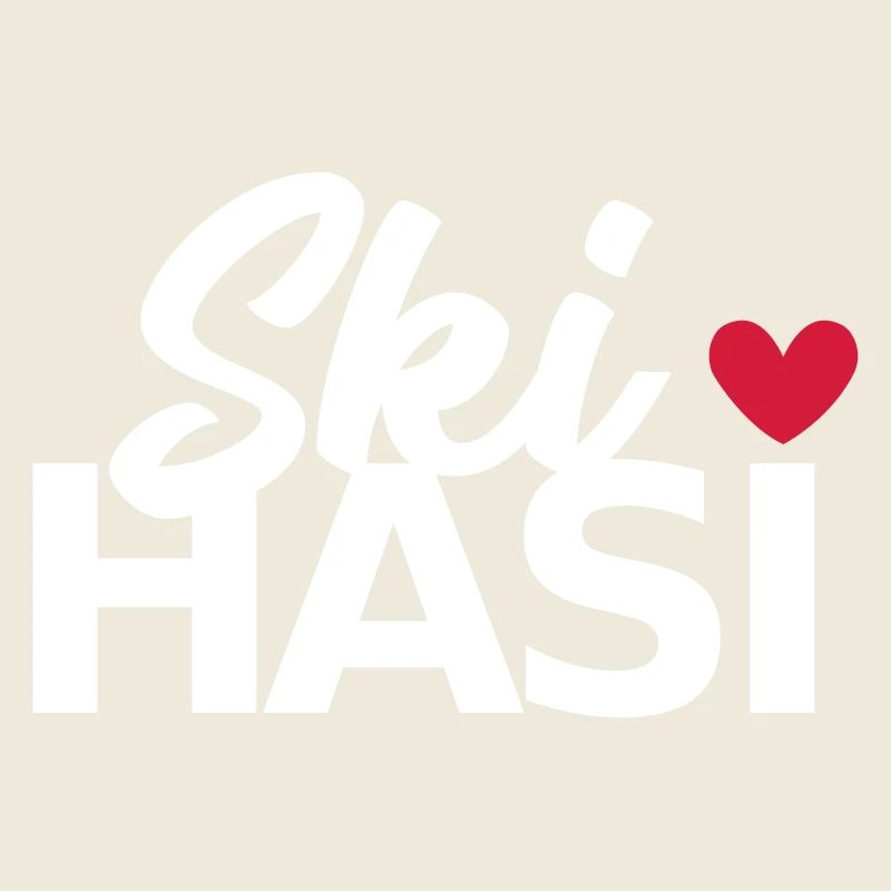 Ski Hasi mit Herz