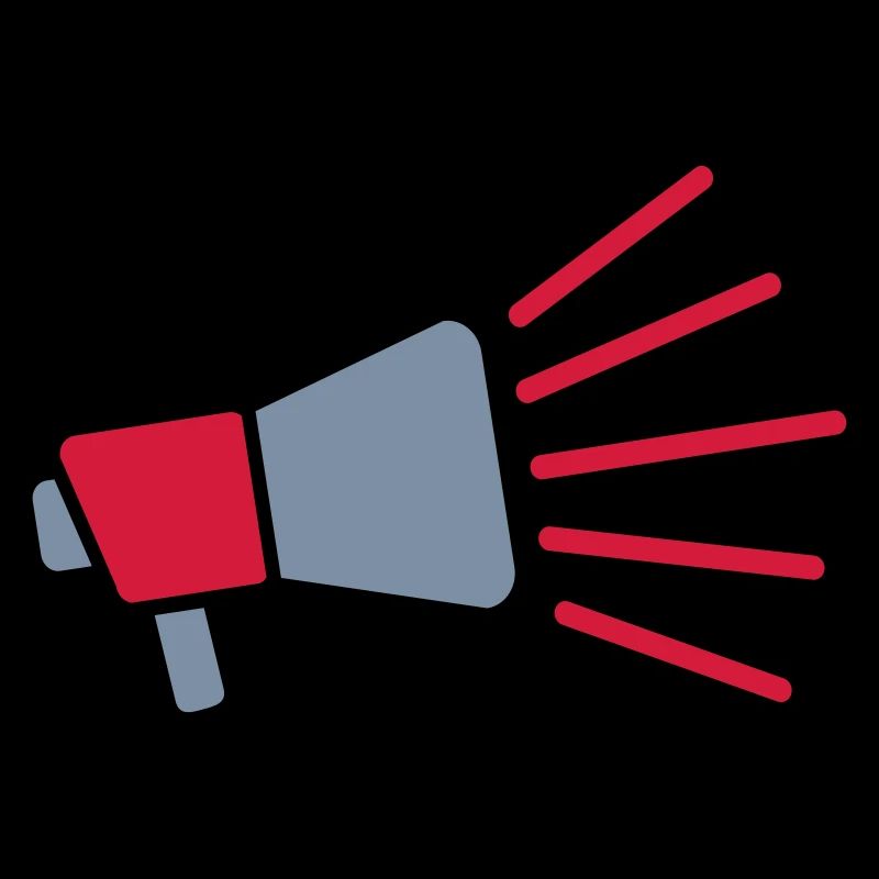 Symbole Mégaphone parole forte