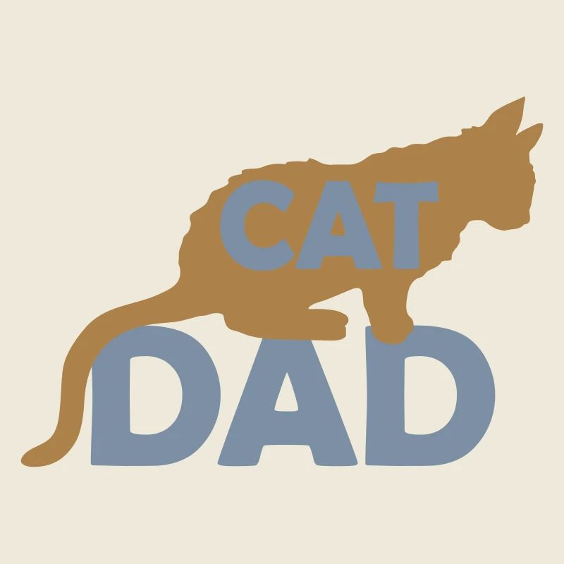 Cat Dad Logo Design