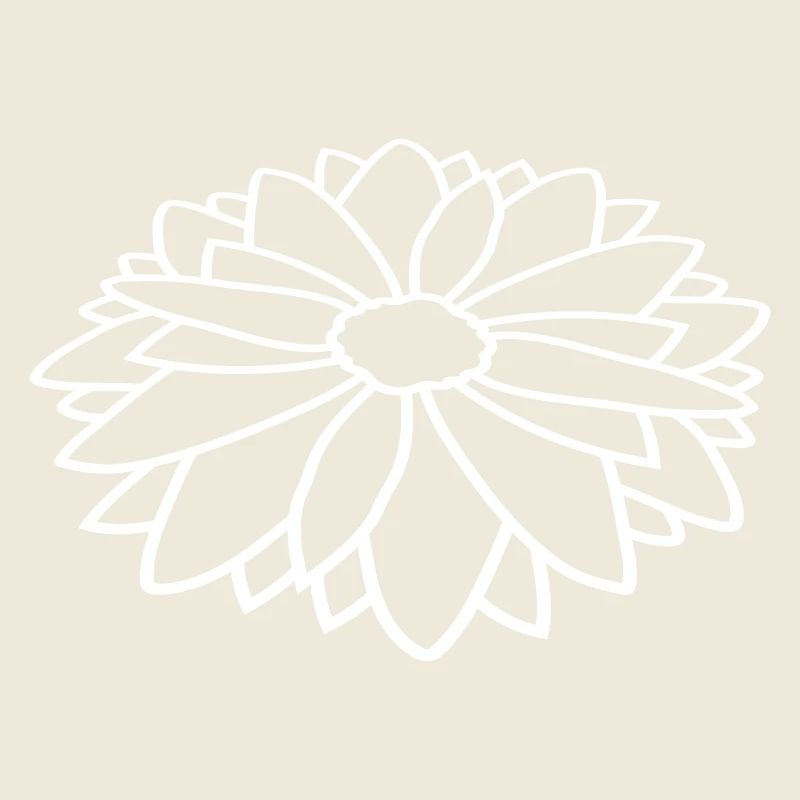 Kontur Hübsche Blume Design