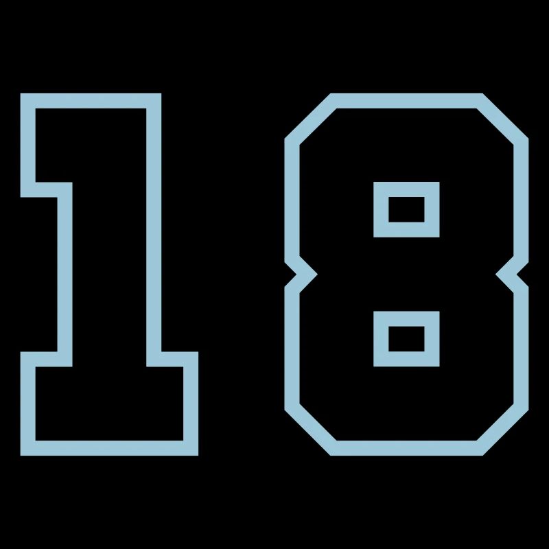 18 Zahl symbol