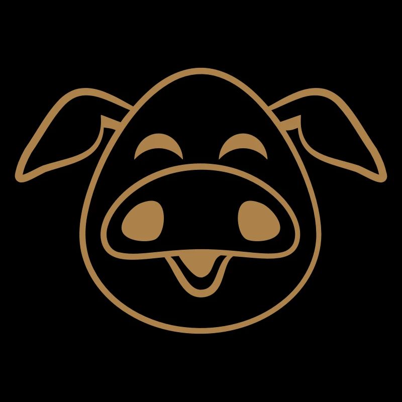 Visage De Cochon Animal Amour Petit Cochon Mignon