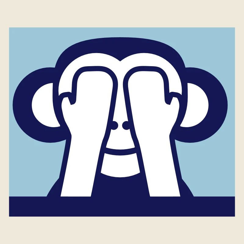 3 singes sages ne voient rien garde les yeux cachés