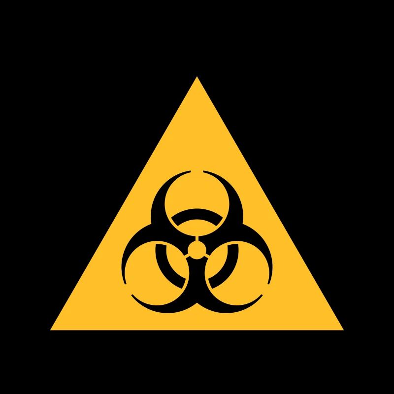 Hazard Symbol - Biohazard (2-color)